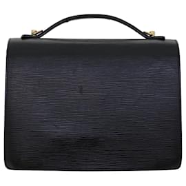 Louis Vuitton-LOUIS VUITTON Epi Monceau Hand Bag 2Way Black M52122 LV Auth 47273-Black