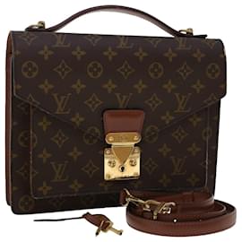 Louis Vuitton-Louis Vuitton Monogram Monceau 28 Bolso de mano 2camino M51185 LV Auth ar9880segundo-Monograma