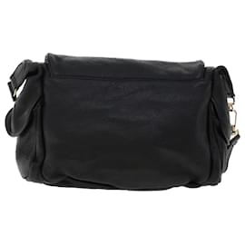 Bally-BALLY Shoulder Bag Leather Black Auth bs6692-Black