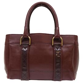 Burberry-BURBERRY Sac à Main Cuir Rouge Auth am4670-Rouge