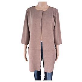 Marella Strickpullover aus Wolle Beige Gr. M Beige