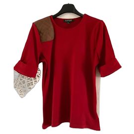 Pull Ralph Lauren en coton côtelé rouge Rouge