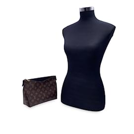 Louis Vuitton-Monogram Canvas Pallas Cosmetic Pochette Clutch Bag-Brown
