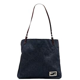 Fendi-Denim Shoulder Bag 26633-Blue