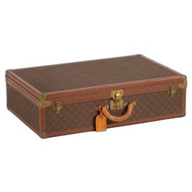 Louis Vuitton Alzer Monogram Canvas e Couro Marrom Marrom