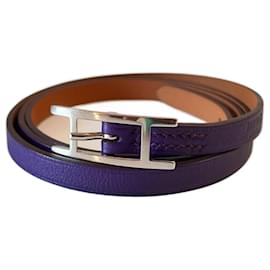 Hermès-Bracelet Hermès Behapi-Violet foncé
