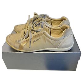 Prada Flats Beige Viscose and Fur Beige