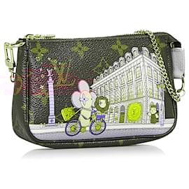 Louis Vuitton-Louis Vuitton Brown Limited Edition Vivienne Mini Monogram Pochette Accessoires-Brown