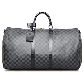 Louis Vuitton Damier Graphite Epi Leather Keepall Bandouliere 50