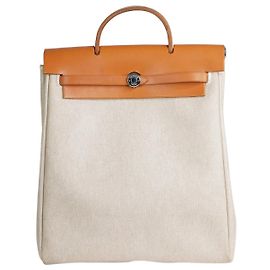 Hermès Neutraler Toile-Offizier 28 Herbag Rucksack Andere