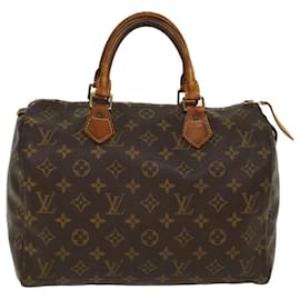 Louis Vuitton-Louis Vuitton Monogram Speedy 30 Hand Bag M41526 LV Auth 47485-Monogram