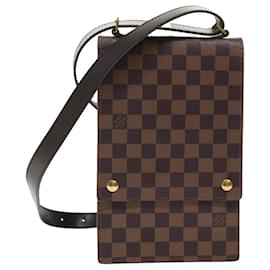 Louis Vuitton-LOUIS VUITTON Damier Ebene Portello Shoulder Bag N45271 LV Auth 47684-Other