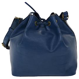 Louis Vuitton-LOUIS VUITTON Epi Petit Noe Shoulder Bag Blue M44105 LV Auth 47965-Blue