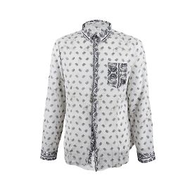 Pierre Balmain Hemd mit Paisley-Print Weiß
