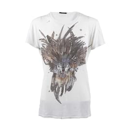 Camiseta Balmain Estampada Blanco