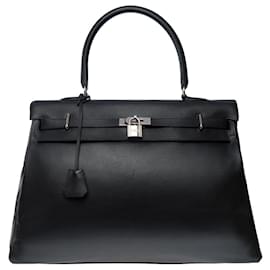 Hermès-HERMES Bag in Black Leather - 101298-Black