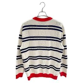 Gucci-***GUCCI  GG knit striped cotton cardigan-Multiple colors