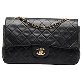 Chanel-Chanel lined Flap-Black
