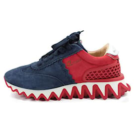Christian Louboutin-Sneakers-Red,Navy blue