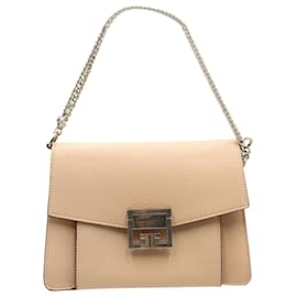 Givenchy-Givenchy GV3 Borsa a Spalla Piccola in Pelle Beige-Beige