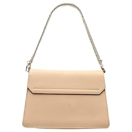 Givenchy-Givenchy GV3 Small Shoulder Bag in Beige Leather-Beige