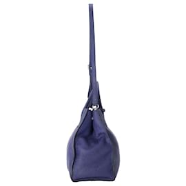 Prada-Prada Open Tote Bag BN2671 in Blue Leather-Blue