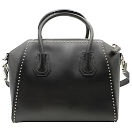 Givenchy-Givenchy Antigona Small Bag in Black Leather-Black