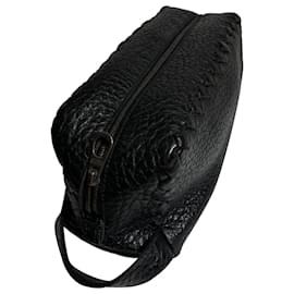 Bottega Veneta-Bottega Veneta  Leather clutch bag-Black