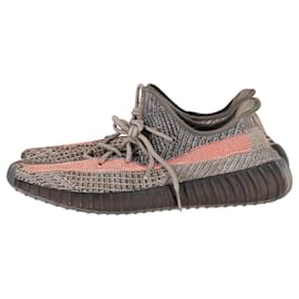 Autre Marque-Yeezy Boost 350 V2 Sneakers in Ash Stone Primeknit Size US11.5-Brown,Red