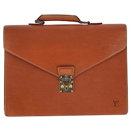 Louis Vuitton-Louis Vuitton Conseiller Briefcase in Brown Epi Leather-Brown