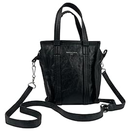 Balenciaga-Balenciaga Leather City Small Bag-Black