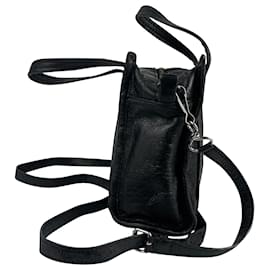 Balenciaga-Balenciaga Leather City Small Bag-Black