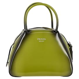 Prada-Prada Supernova Small Handbag in 'Ivy' Green Leather-Green
