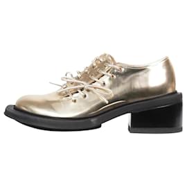 Simone Rocha-Gold triple laced heeled shoes - size EU 38-Golden