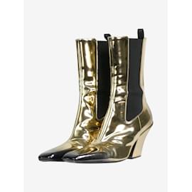 Prada-Gold Calzature Donna metallic ombre ankle boots - size EU 39-Other
