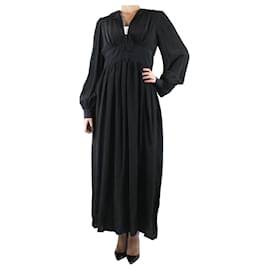 Autre Marque-Vestido largo negro con escote en V - talla S-Negro