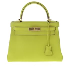 Hermès-hermes kelly 28-Green