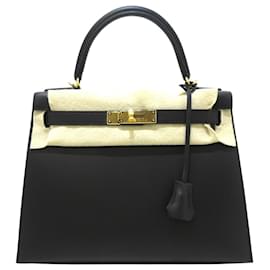 Hermès-hermes kelly 28-Black