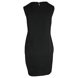 Escada-Escada Mrs S Demici Floral Sleeveless Shift Dress in Black Viscose-Black