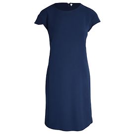 Giorgio Armani Armani Collezioni Etuikleid aus marineblauem Polyester Marineblau