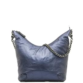 Gucci-Galaxy Leather Shoulder Bag 228560-Blue