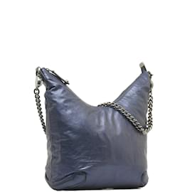 Gucci-Galaxy Leather Shoulder Bag 228560-Blue