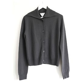 Bottega Veneta Strickjacke aus grauer Wolle Grau