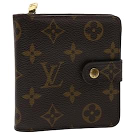 Louis Vuitton-LOUIS VUITTON Monogram Compact zip Wallet M61667 LV Auth yk7351-Monogram