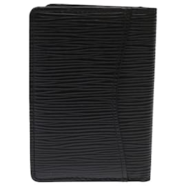 Louis Vuitton-LOUIS VUITTON Epi Organizer De poche Card Case Black M63582 LV Auth 48066-Black