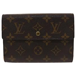 Louis Vuitton-LOUIS VUITTON Monogram Porte Tresor Etui Papie Wallet M61202 LV Auth 48092-Monogram