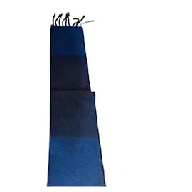 Hermès-Lenço fino-Azul marinho