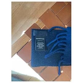 Hermès-Bufanda fina a juego-Azul marino