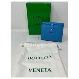 Bottega Veneta-Bottega Veneta MINI Portefeuille - Bleu-Bleu clair