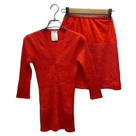 *** Configuración de cárdigan de canalé CHANEL Roja
